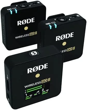 RØDE Wireless Go II Dual Channel Wireless System with Built-in Microphones